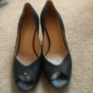 open-toed Banana Republic heels